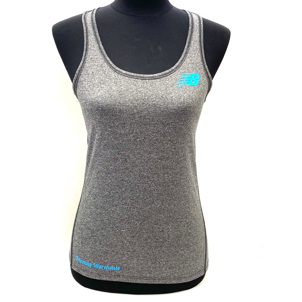 NEW BALANCE Women's Grey Racer Back Accelerate Sports Tank Top